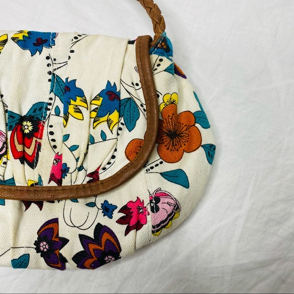 Blanco crossbody small tan floral bag ladies. - Picture 2 of 11